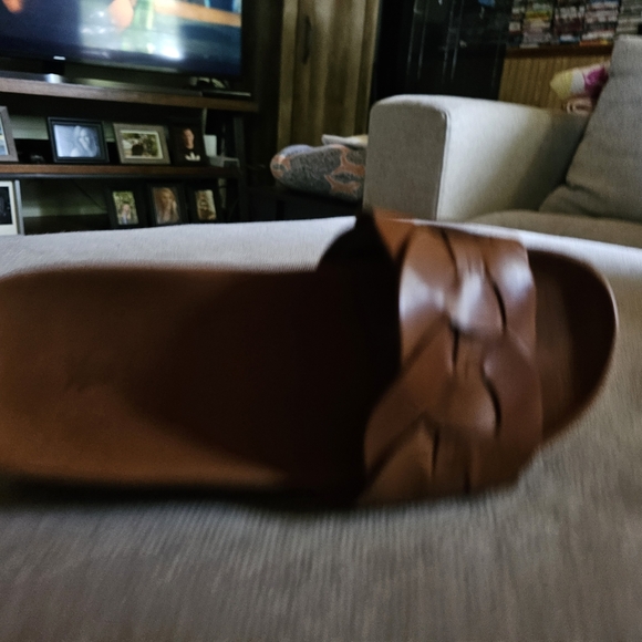 Frye Brown Leather Sandals - Picture 2 of 3